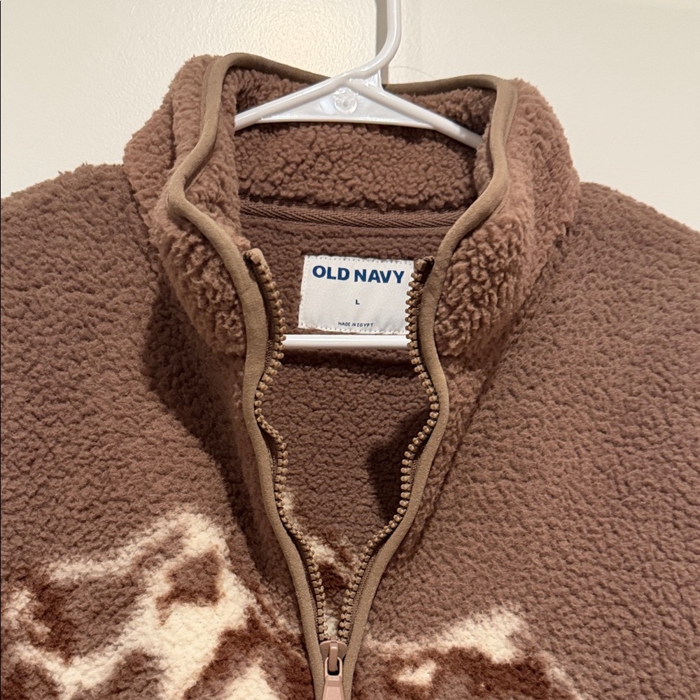 Old Navy buffalo pullover fleece - Picture 2 of 3